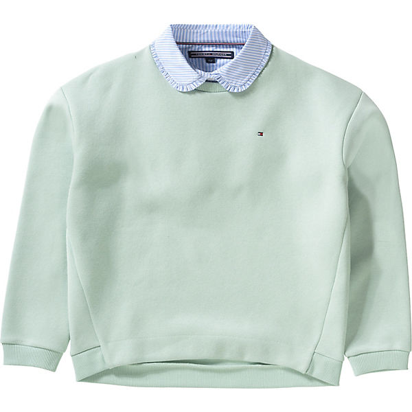 Sweatshirt mit Blusenkragen für Mädchen