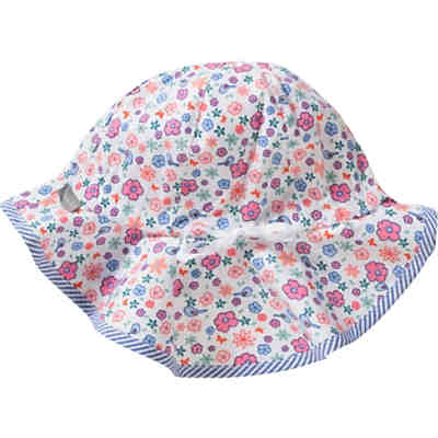 Baby Sonnenhut mit Nackenschutz zum Binden mit UV-Schutz 15+ für Mädchen 2