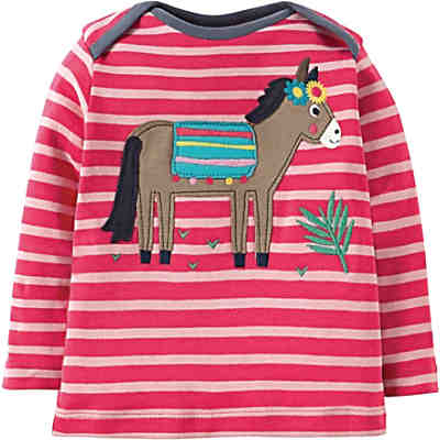 Baby Langarmshirt für Mädchen, Pferd, Organic Cotton