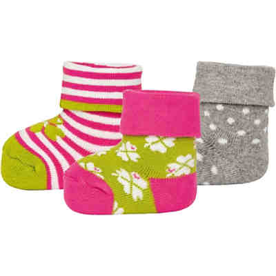By Graziela Frottee Erstlingssöckchen 3er-Pack, Einheitsgröße 15-18, für Mädchen