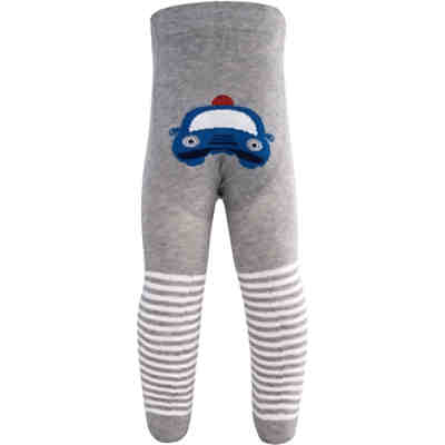 Baby Strickstrumpfhose für Jungen mit Po-Motiv, Polizei 2