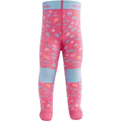Krabbelstrumpfhose Krabbelfix mit Po Motiv, für Mädchen, Schmetterlinge