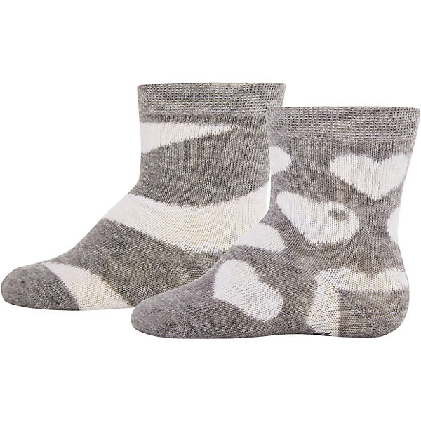 By Graziela Socken Doppelpack für Mädchen, Herzen
