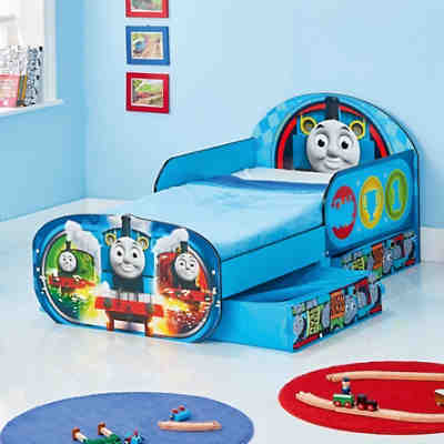 Kinderbett Thomas die Lokomotive, inkl. Schubladen, 70 x 140 cm 2