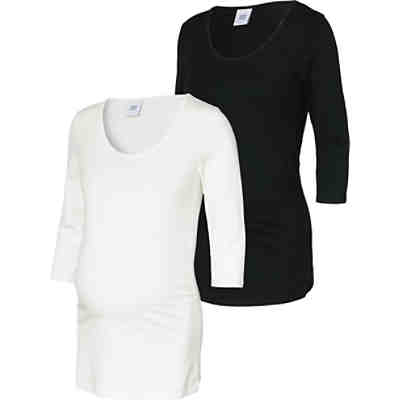 Umstandslangarmshirts MLLEA Doppelpack, Organic Cotton