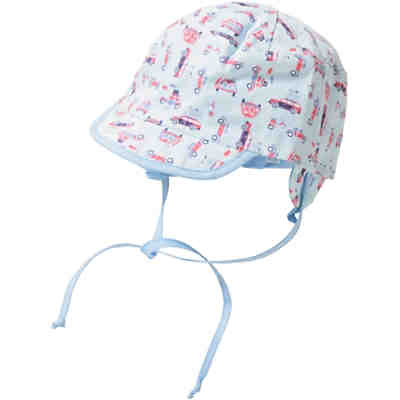 Baby Wende-Schirmmütze zum Binden mit UV-Schutz 50+ für Jungen