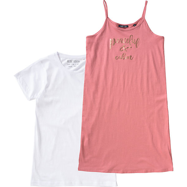 Kinder Set Jerseykleid + T-Shirt