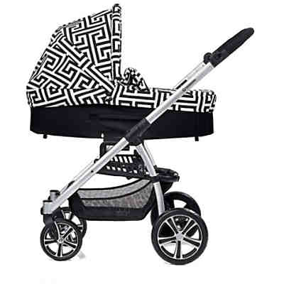 Kombi Kinderwagen S4 Air+ inkl. C3 Wanne, Gestell eloxiert, schwarz, 2018