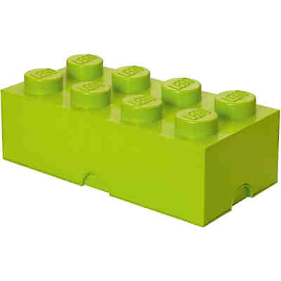 LEGO Aufbewahrungsbox Storage Brick Stein hellgrün, 8 Stück