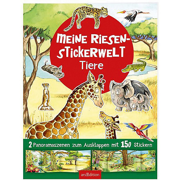 Meine Riesen-Stickerwelt Tiere
