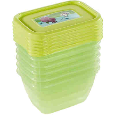 Aufbewahrungsbox Iza, Hippo, 6-tlg. Set, rechteckig, grün, 0,25 l, 10,5 x 7,5 x 6 cm 2