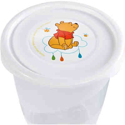 Aufbewahrungsbox Iza, Winnie Puuh, 6-tlg. Set, rund, transparent, 0,35 l, 9,5 x 9 cm 2