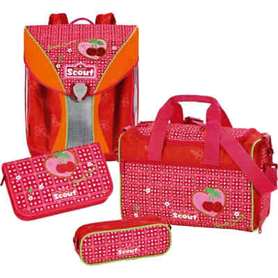 Scout Schulranzenset NANO Sweet Cherry, 4-tlg. (Kollektion 2016) 2