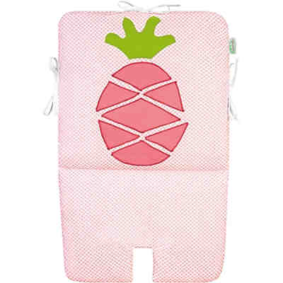 Sitzeinlage für Hochstuhl und Schaukel, Ananas light coral