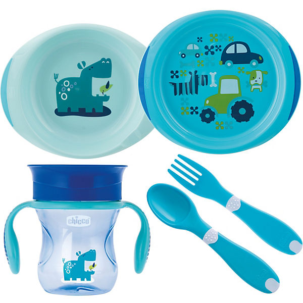 Geschenkset Mahlzeit, light blue, 4-tlg