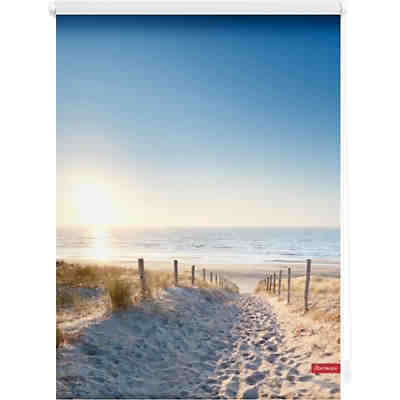 Rollo Klemmfix, ohne Bohren, blickdicht, Ostseestrand 2