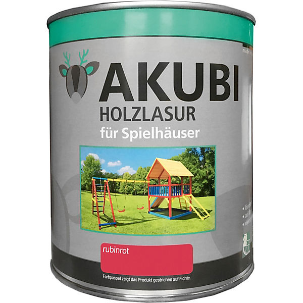 Holzlasur-Set Rubinrot 750 ml