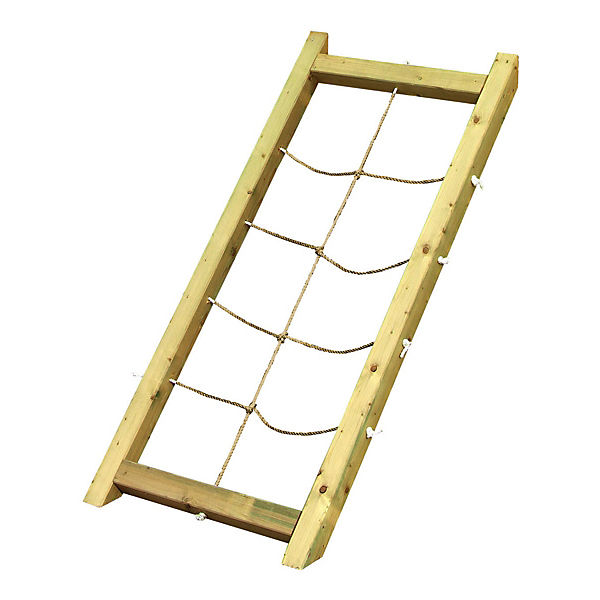 Netzrampe schräg mit Kletternetz