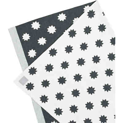 Spiel- und Kuscheldecke Little Chums Stars, gestrickt, 75x100 cm, white 2