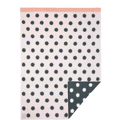 Spiel- und Kuscheldecke Little Chums Stars, gestrickt, 75x100 cm, light pink