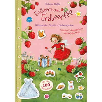 Erdbeerinchen Erdbeerfee: Glitzersticker-Spaß im Erdbeergarten