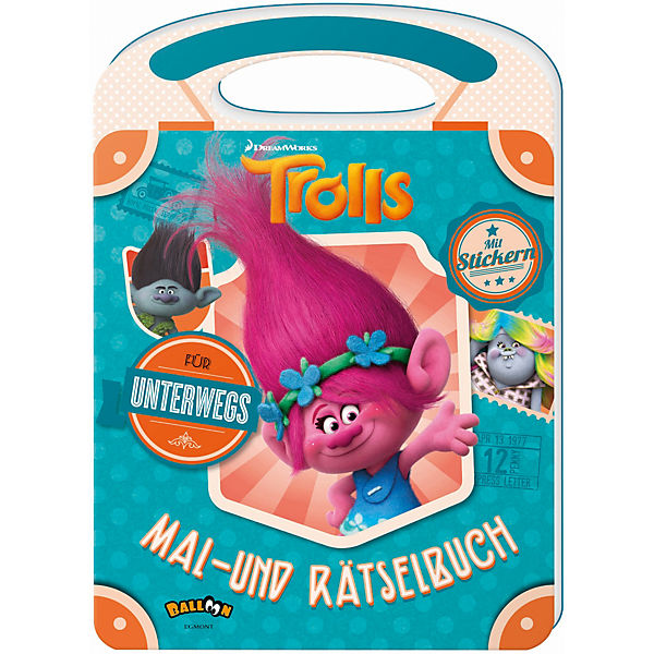 Trolls: Mein Mal- und Rätselbuch für unterwegs
