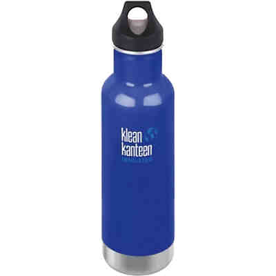 Edelstahl-Trinkflasche klean kanteen Classic Coastal Waters, 592 ml, vakuumisoliert, Loop Cap