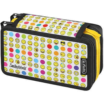 Herlitz Schüleretui XL SmileyWorld Rainbow Faces, 31-tlg.