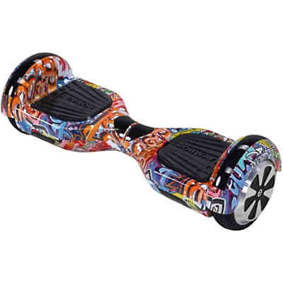 E-Balance Hoverboard ROBWAY W1 6,5 Zoll mit APP-Funktion, grafit-orange