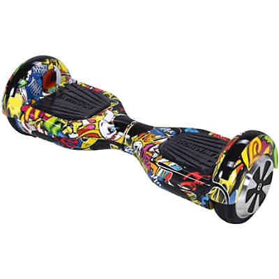 E-Balance Hoverboard ROBWAY W1 6,5 Zoll mit APP-Funktion, grafit-blau
