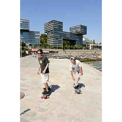 Longboard Freeride Curve 39 Higher-Faster, rot-blau 2