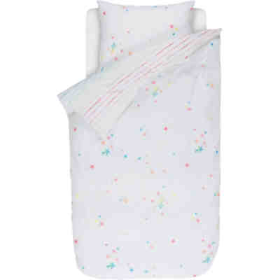Wende- Bettwäsche Happy Stars Multi, Renforcé, 135 x 200 cm