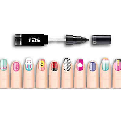Creative Nails Lackstift, 4er Set, Text
blass Violettrot + dark Violett
Purpurviolett + leuchtendes Rosa