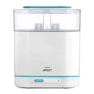 Sterilisator 3 in 1 SCF285/02 inkl. Weithals Flasche Naturnah, Glas SCF671/17, 120 ml, Silikonsauger 2