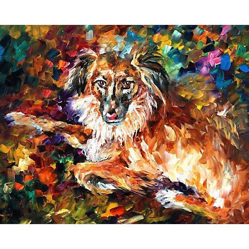 Алмазная картина-раскраска Color KIT "Породистый пёс", 40х50 см от Color KIT