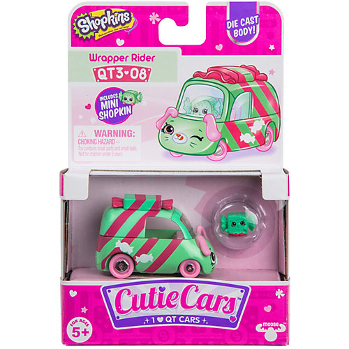 Машинка Moose "Cutie Car" Конфетка в обёртке с фигуркой Shopkins, 3 сезон от Moose
