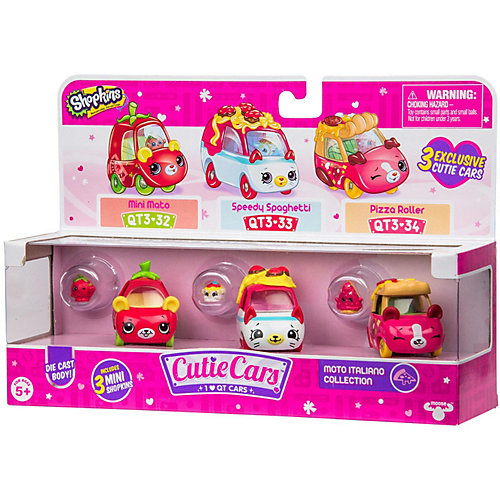 Набор машинок Moose "Cutie Cars" с фигурками Shopkins, Автоиталия от Moose