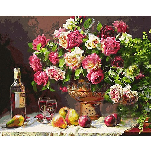 Картина по номерам Color KIT "Натюрморт с розами", 40х50 см от Color KIT
