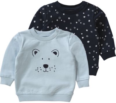 Baby Sweatshirt NBMSENE Doppelpack für Jungen, Organic Cotton, name it Baby Sweatshirt NBMSENE Doppelpack für Jungen, Organic Cotton, name it