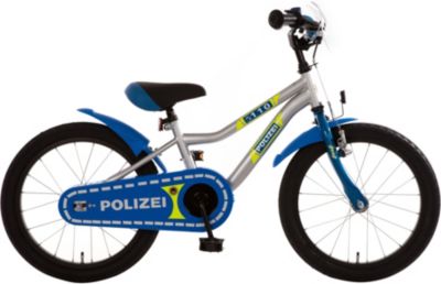 Kinderfahrrad 14 Zoll Fahrrad für Kinder Junge Mädchen Kinderrad Blau Polizei 