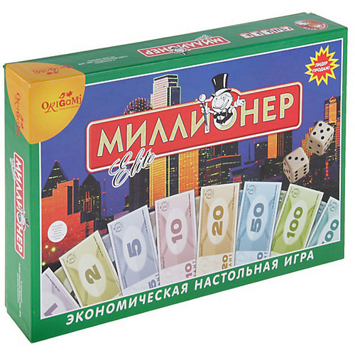 Настольная игра Origami "Миллионер" Элит, в твёрдом коробе от Origami