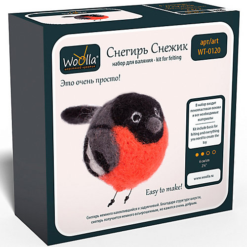 Набор для валяния Woolla "Игрушки" Снегирь Снежик от Woolla