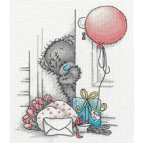 Набор для вышивания мулине Klart "Tatty Teddy с подарками", 17х20 см от Klart