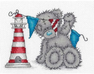 Набор для вышивания мулине Klart "Tatty Teddy с маяком", 17,5х14 см