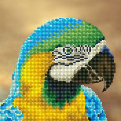 Алмазная мозаика Фрея "Попугай", 25х25 см