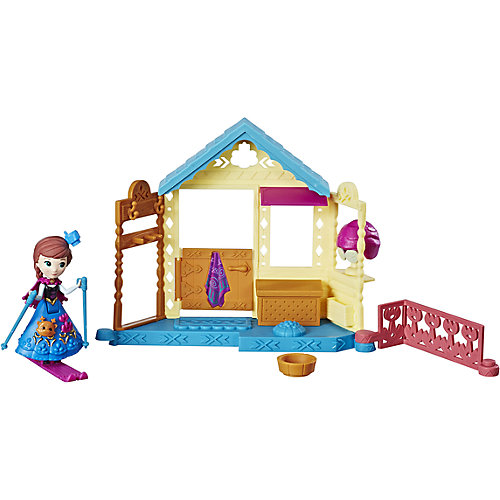 Игровой набор с мини-куклой Disney Princess Холодное сердце "Королевские спальни" Анна со спа салоном от Hasbro