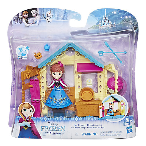 Игровой набор с мини-куклой Disney Princess Холодное сердце "Королевские спальни" Анна со спа салоном от Hasbro