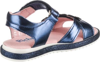 Richter Kinderschuhe Dandi 3010-521 – Mädchen Ballerinas Aus Velours, Mit Klettverschluss, In Zwei Weiten, Aus Leder