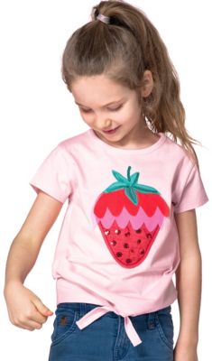 Kinder T-Shirt mit Pailletten von ZAB kids rosa Gr. 140/146 Mdchen Kinder