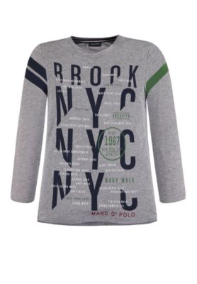 Langarmshirt grau Gr. 110 Jungen Kleinkinder